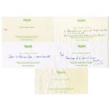 Apple Productions 1990s Used Compliments Slips (UK)
