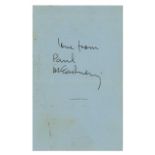 Paul McCartney 1967 Autograph In Mailing Envelope Lizzie Bravo Collection (UK)