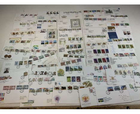 A collection of First Day Covers. 1970s and 1980s. 
