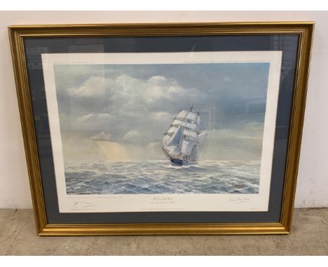 A John Hamilton limited edition print, The eye of the wind. Signed in pencil. W:86cm x H:69cm