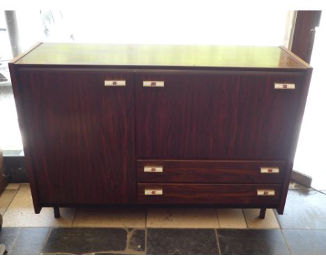Meuble bar vintage en palissandre