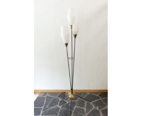 Lampadaire 3 feux vintage Ht:170cm