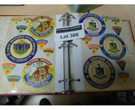 Cheese Labels : Large album of GB labels, some vintage, various sizes, 100's - all vgc.