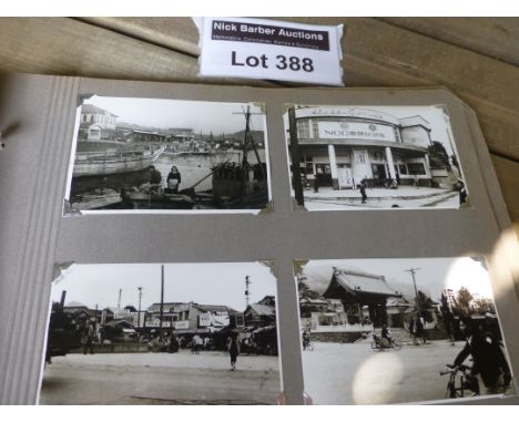 Postcards : Super album of photographs from Naval history, incl Korea 1940's, incl menu HMS Phoenix Christmas 1942 - many pho