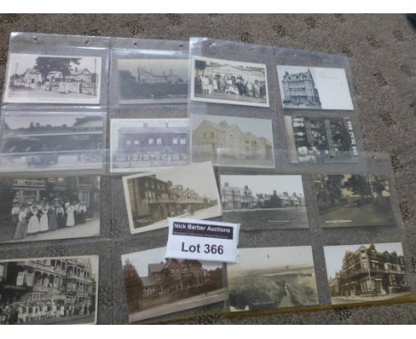 Postcards : Felixstowe - lovely collection of RP's incl Ordnance Hotel garage/stables, Cafe, Hotels etc (16).