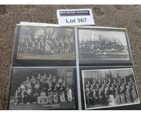 Postcards : Felixstowe - Salvation Army related band pictures, marches etc, 1920's onwards, all RP's, good cond (8).