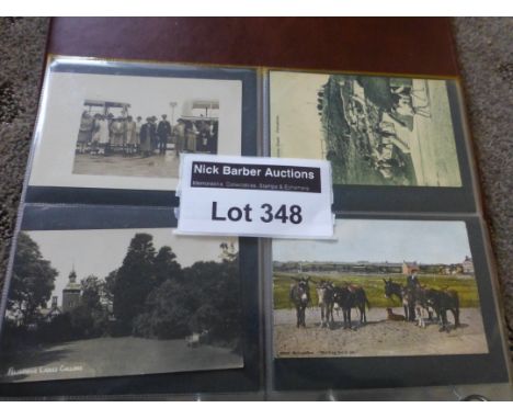 Postcards : Felixstowe - nice album of cards incl buildings, streets, houses etc, various, some RP's all vintage 100+ cards i