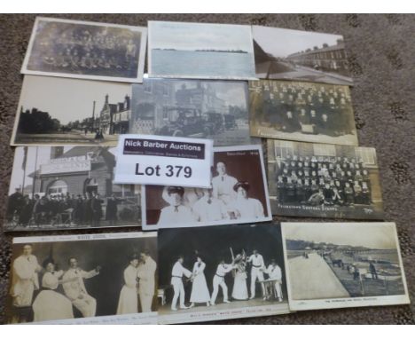 Postcards : Felixstowe - lovely lot of cards incl Salvation Army Barracks, Durrants, Clarkes Motor Garage, Am Drm, School etc