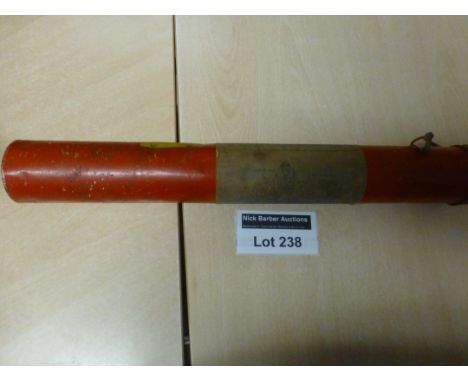 Militaria : WWII Launching Kite still in its original tin tube - interesting item.