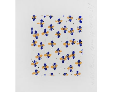 Donald Sultan (American, born 1951)Wallflower 23, from Wallflowers Suite Screenprint in colours, 2008, on wove paper, signed 