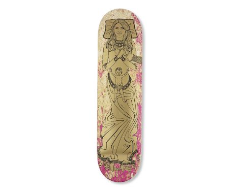 Grayson Perry (British, born 1960)Kate Board Offset lithograph and screenprint in colours, 2017, on wooden skateboard deck, f