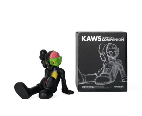 KAWS (American, born 1974)Resting Place Companion (Black) Painted cast vinyl, 2013, from the edition of 500, with the fabrica