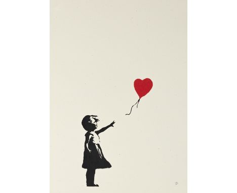 Banksy (British, born 1974)Girl with Balloon Screenprint in colours, 2004, on wove paper, numbered 596/600 in pencil, publish