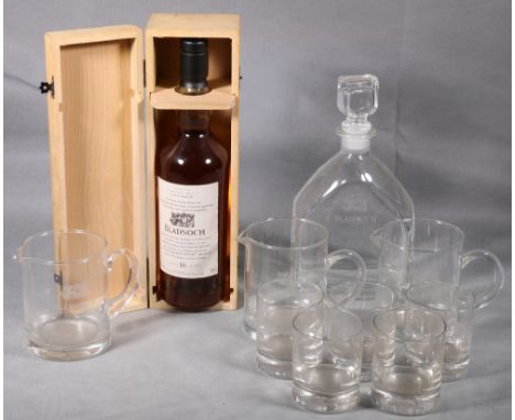 BLADNOCH 10 year old flora and fauna series Lowland single malt scotch whisky 43% vol 70cl in pine presentation case also a g