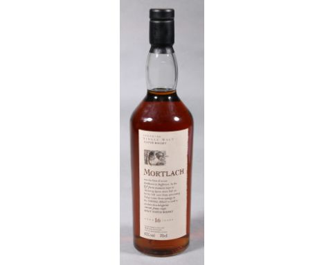 MORTLACH 16 year old flora and fauna series Speyside single malt scotch whisky, 43% vol, 70cl