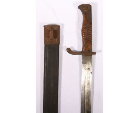 German sword bayonet S98/05aA (Seitengewehr98) the blade by Weyersberg, Kirshbaum & Cie Solingen, stamped 15 (1915), crowned 