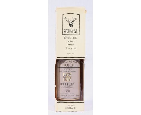 PORT ELLAN 1980 Connoisseurs Choice 17 year old Islay single malt scotch whisky distilled 1980 and bottled 1997 by Gordon and