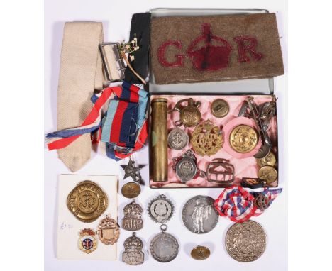 Royal Navy and Army Boxing Association silver medal for Scottish Command Tournament 1917, Rossshire Buffs regiment Games 1921