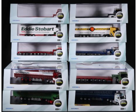 Twenty limited edition Oxford Haulage 1:76 scale articulated lorries and trailers boxed