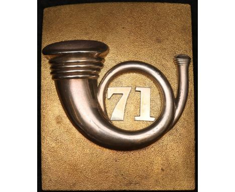Shoulder belt plate of The 71st Regiment of foot (Highland Light Infantry HLI)