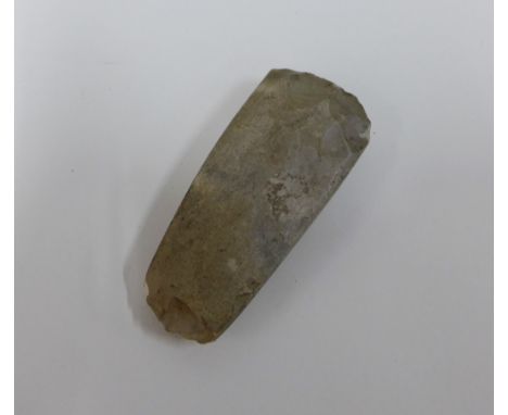 Flint axe head, likely Neolithic, 12cm 