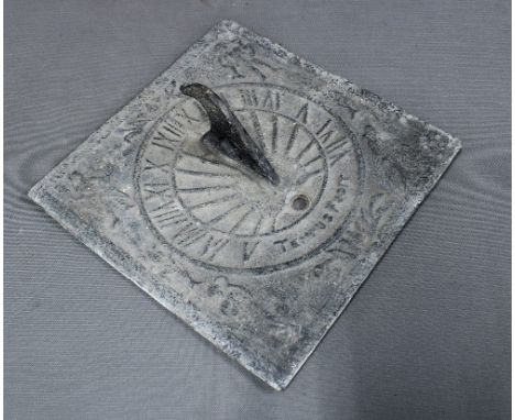Tempus Fugit metal Sundial. 21 x 21cm 
