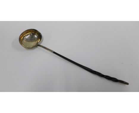Scottish provincial silver and baleen handle toddy ladle, by Robert Keay, Perth, struck with eagle mark, RK and Edinburgh hal