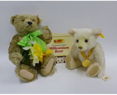 Two modern Steiff bears to include Spring and Millennium Bear (2) 