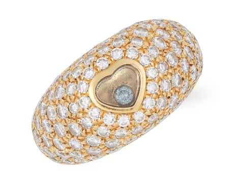 HAPPY DIAMONDS HEART RING, CHOPARD set with round cut diamonds totalling approximately 2.00 carats, size N / 6.5, 11.6g.