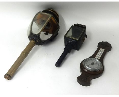 A mixed lot including diecast models, carriage lamp, jug and basin set, clocks, ebony ware, figurines etc.