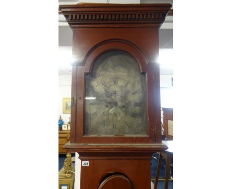 19th century long case clock eight day movement Penryn R. Bahanna