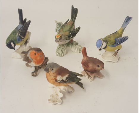 Six Goebel birds.