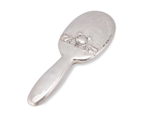 ARCHIBALD KNOX (1864-1933) FOR LIBERTY & CO, A CYMRIC SILVER HAND-MIRROR by Liberty &amp; Co, Birmingham 1902, chased with st