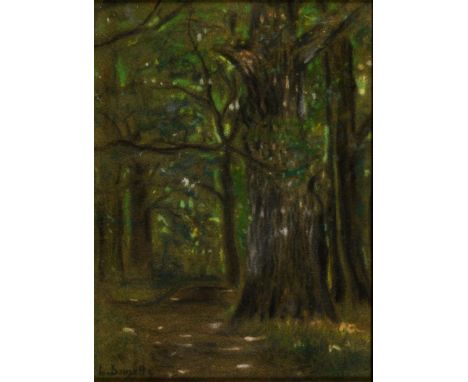                     DOUZETTE,             L.    WaldinneresPastell. Links unten signiert. 31 x 23 cm. Gerahmt & hinter Glas :