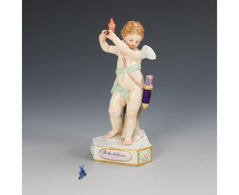 Devisenkind "Je les balance". Meissen. Knaufschwerter, ab 1850-1924, 1. Wahl. Modell-Nr.: F 2. Entwurf: 1775.                