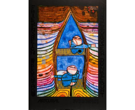                     HUNDERTWASSER,             Friedensreich (1928 Wien - 2000 an Bord der Queen Elisabeth 2 vor Brisbane)   