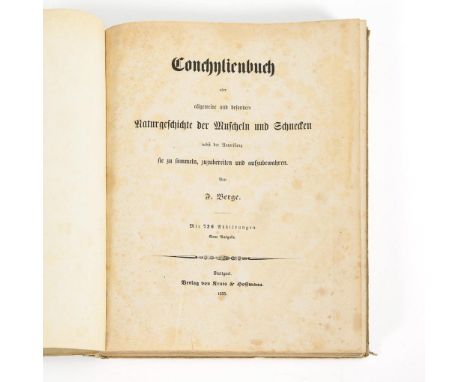                     BERGE,             F    "Conchylienbuch""oder allgemeine und besondere Naturgeschichte der Muscheln und S
