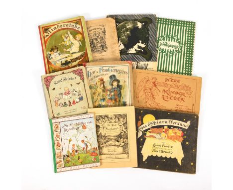             10 KinderbilderbücherVorwiegend erstes Viertel 20. Jahrhundert. Maximal 30 x 24 cm.             Schmerler; Ebner: