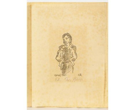                     ROHLFS,             Christian (1849 Groß Niendorf - 1938 Hagen)    "Charitas"Original-Lithografie auf Jap