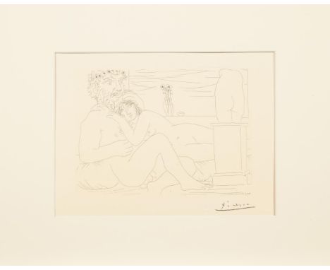                     PICASSO,             Pablo (nach / after)(1881 Málaga - 1973 Mougins)    Blatt 53 aus "Suite Vollard"Lith