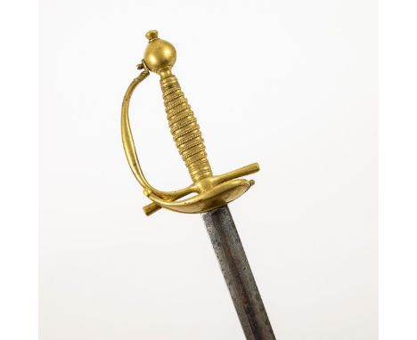 Degen.             Klinge L 82 cm, Gesamt 98,5 cm.             In der Art der Degen für Kürassieroffiziere. Gerade, einschnei