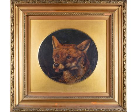 William Strutt (British, 1825-1915) Portrait of a Fox Signed and dated monogram lower left, '1873' Oil on canvas  Dimensions: