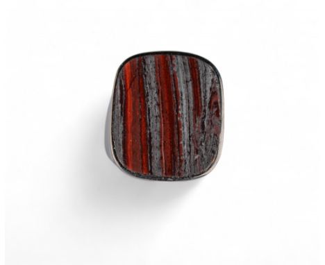 Tom Ford for Gucci An 18 carat blackened gold and striated jasper dress ring. With original Gucci box.  Weight:&nbsp;17.82 gr