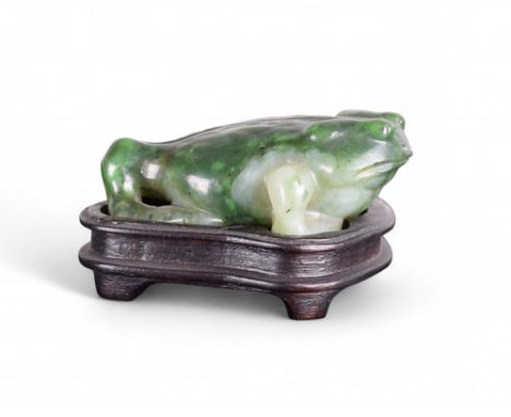 Chinese 19th Century Jade toad Property of a gentleman From the collection of Peter Roe