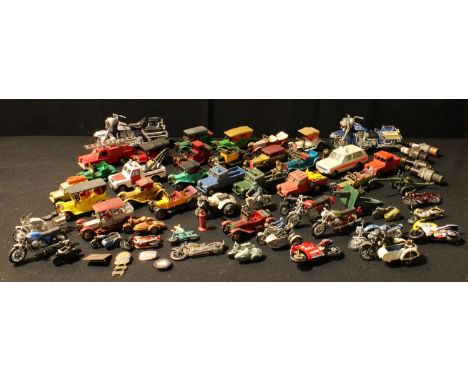 Toys - diecast models including Dinky Toys, Matchbox Models of Yesteryear, Corgi Toys; other model motorcycles; various spark