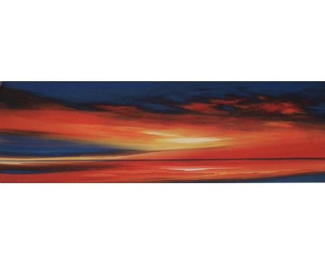 Jonathan Shaw, Eastern Skies II, coloured lithograph,  titled, signed in pencil, limited edition 16/195, 29cm x 77cm 