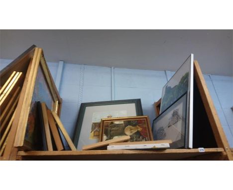 Shelf of pictures