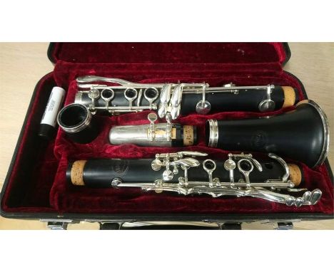 A cased Jupiter clarinet