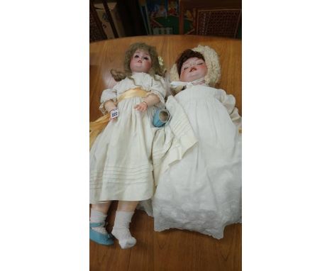 Two dolls; S PB H, 1906 11, Germany, Schoenau and Hoffmeister and Hanna, Germany, S BP H 9 (2)