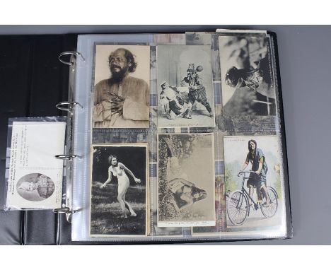 A Fascinating Collection of 19th and 20th Century Indian Sub-Continent Postcards. The collection contained in two albums comp